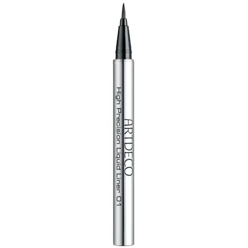 ARTDECO High Precision Liquid Liner 01 avec pointe fine et boîtier argenté.