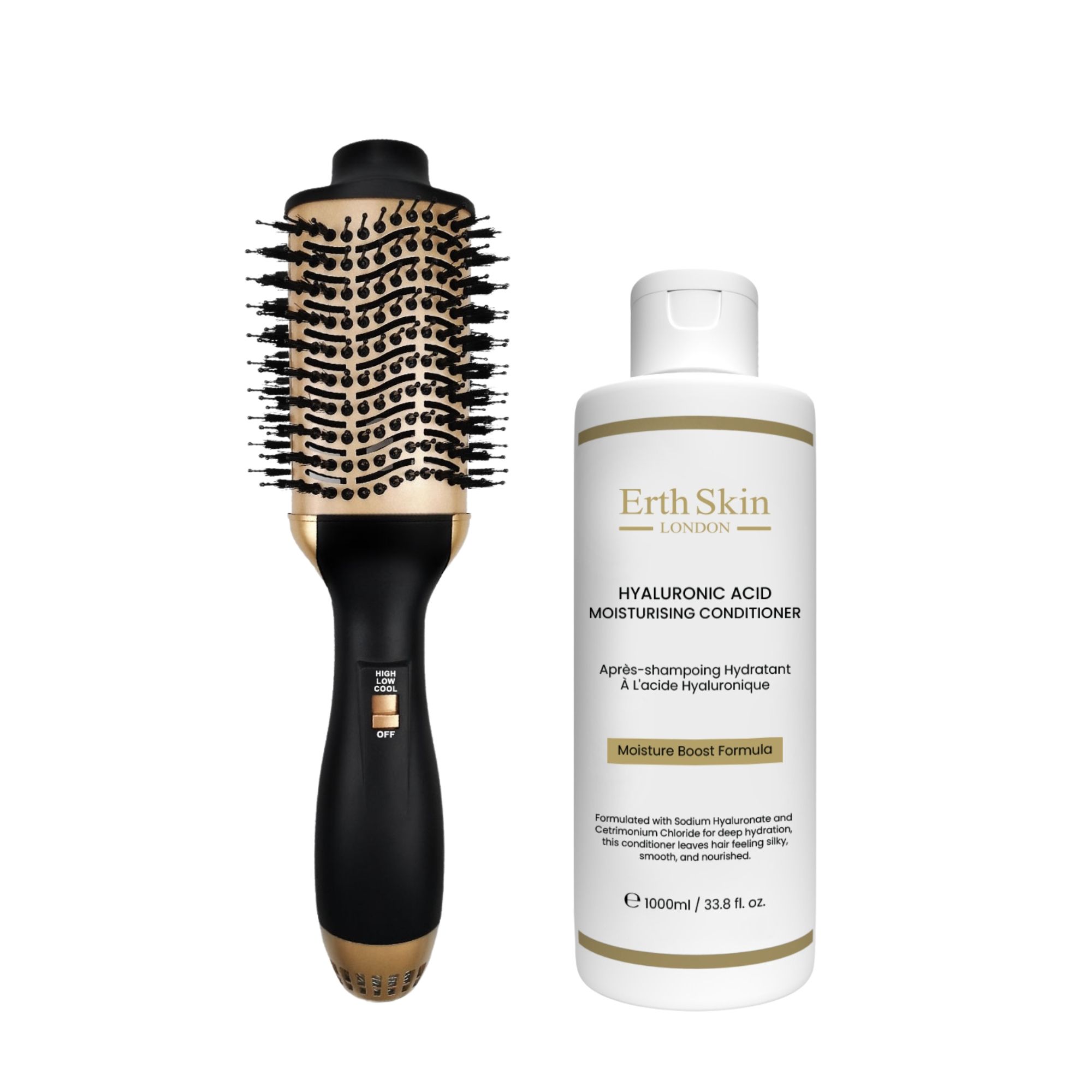 ErthSkin London Haarstylingborstel EU Duo Hyaluron