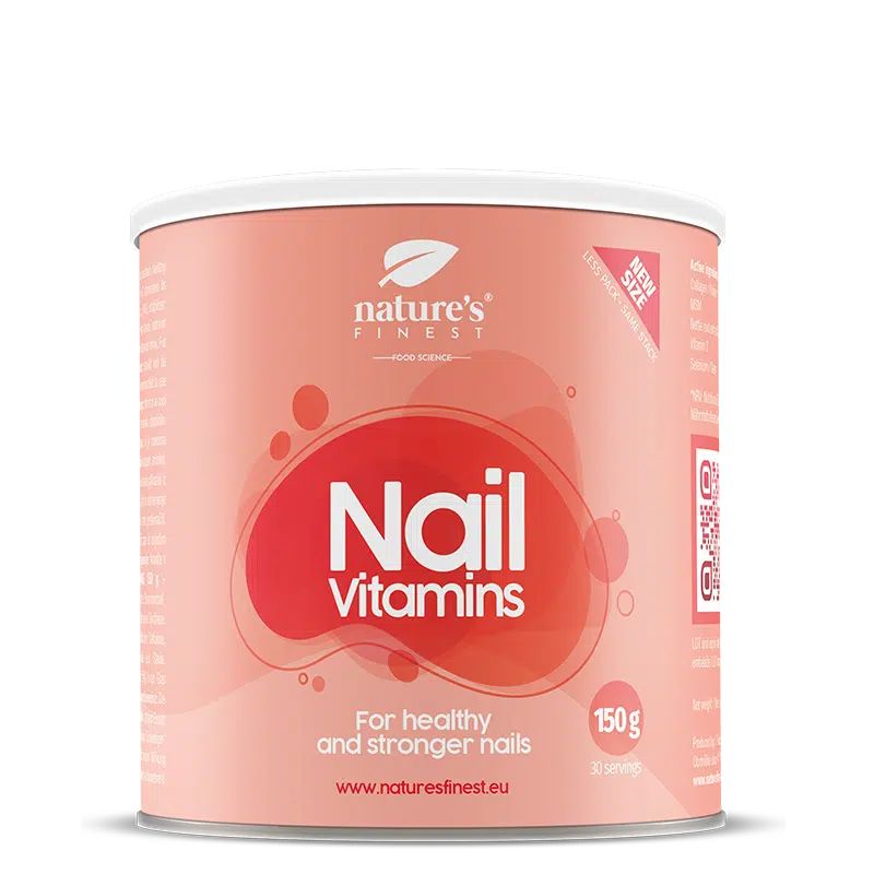 Boîte Nature's Finest Nail Vitamins, 150g. Pour des ongles sains et forts.