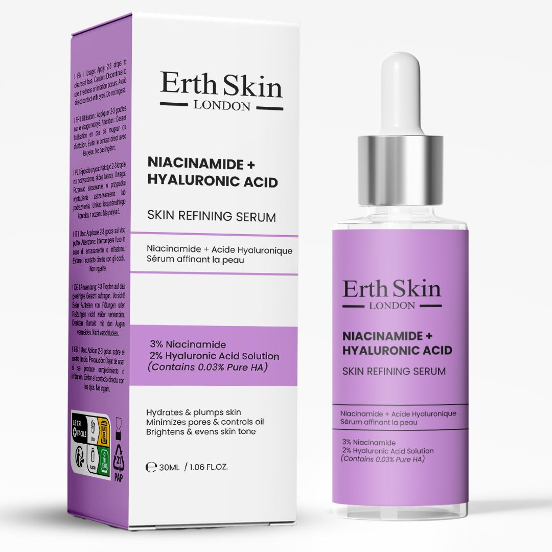 ErthSkin London Sérum raffermissant pour la peau à la niacinamide et à l'acide hyaluronique