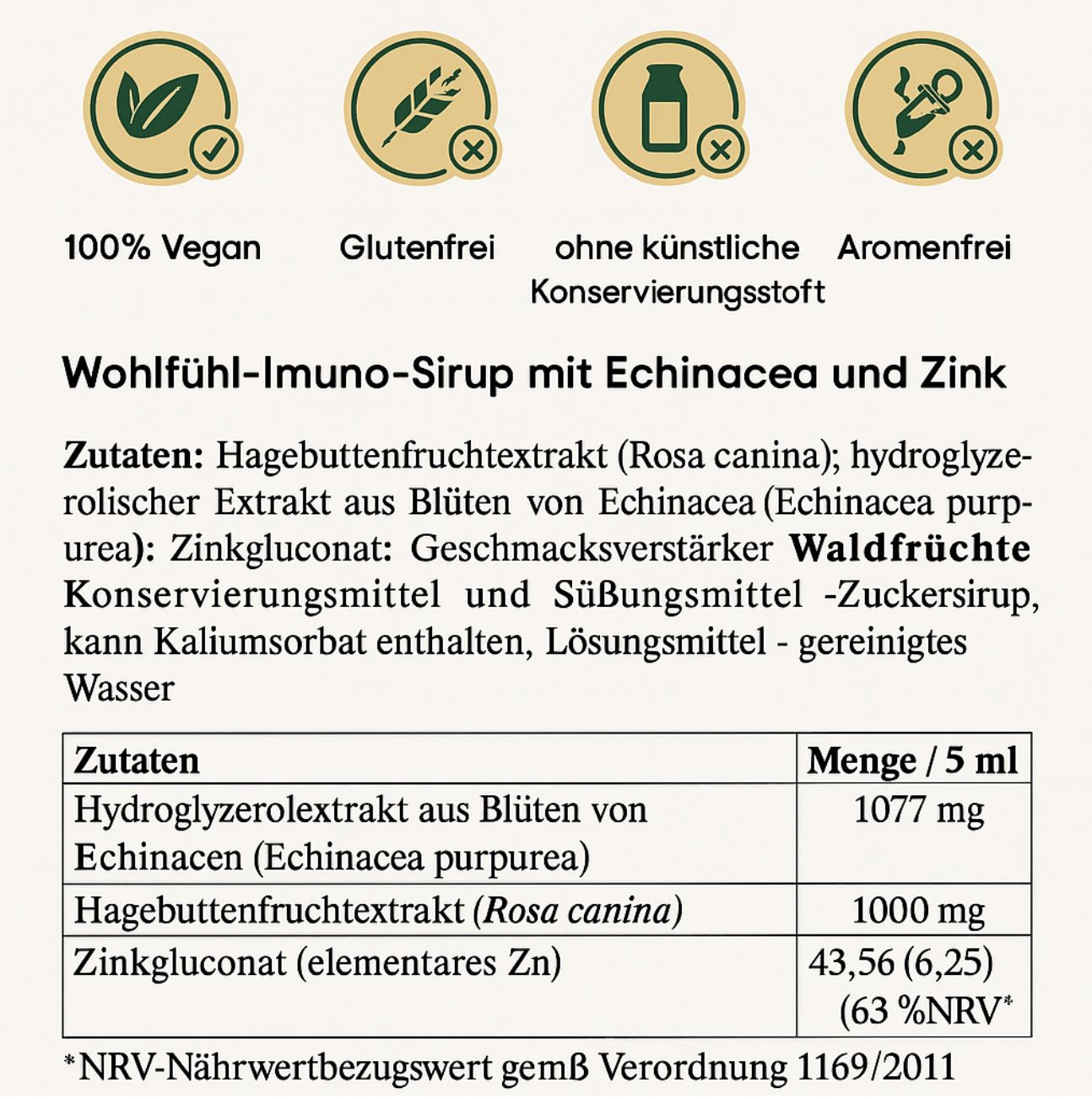 Herbal Therapy Welzijn Immuno Siroop met Echinacea en Zink