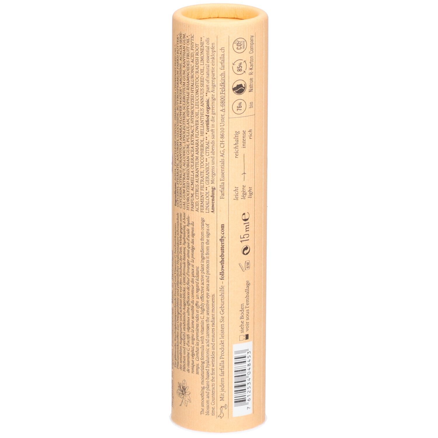 FARFALLA Fleur d'oranger C+ Fluide lissant pour les yeux