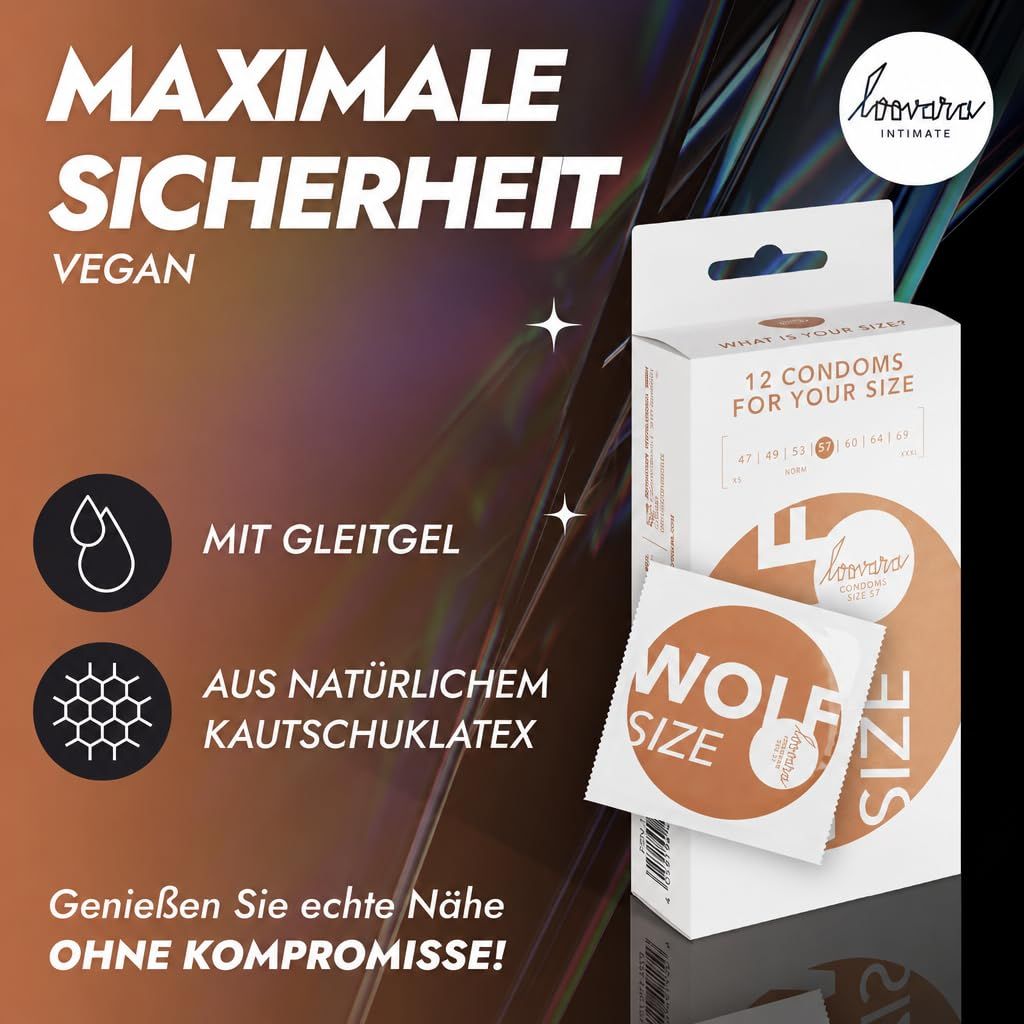 Loovara latexvrije condooms: 100% vegan, hypoallergeen, ultradun, medisch.