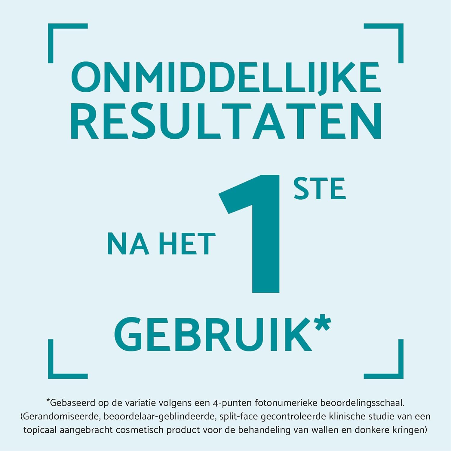 Onmiddellijke resultaten na 1e gebruik.