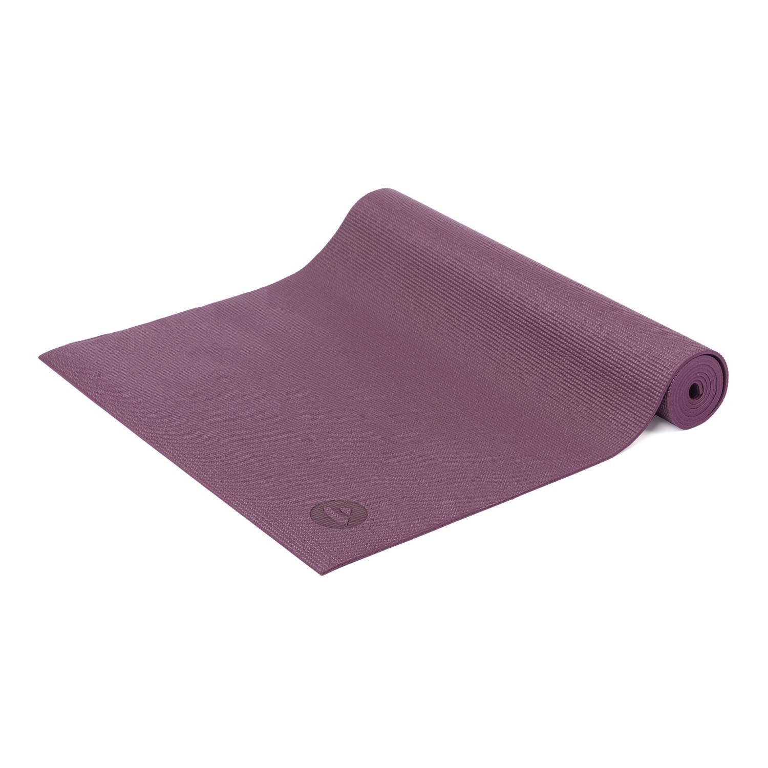 bodhi LEELA Collectie PVC yogamat aubergine/turquoise