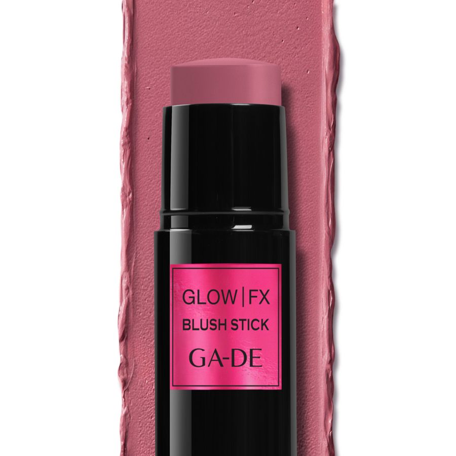 GA-DE Glow|FX Blush Stick roze. Zwarte huls met roze etiket.