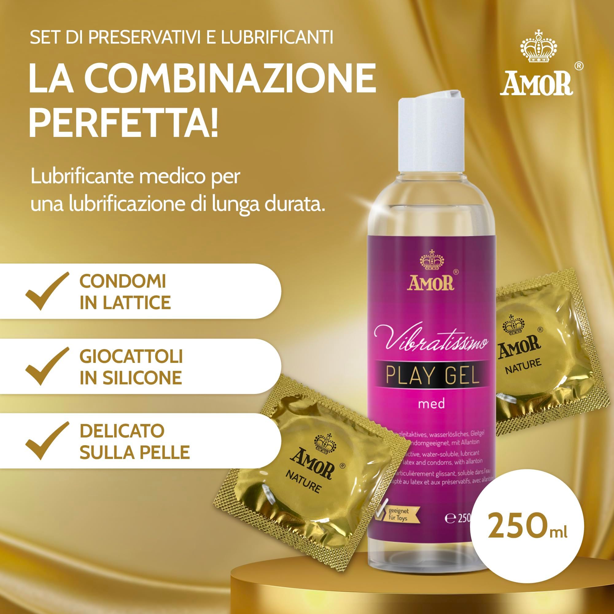 AMOR Nature Condooms + PlayGel Natural Set