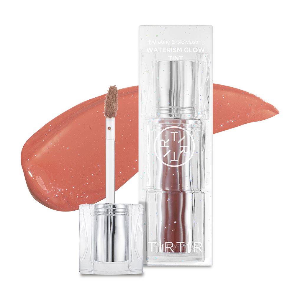 TIRTIR Waterism Glow Tint lippenstift met applicator en kleurstreep.