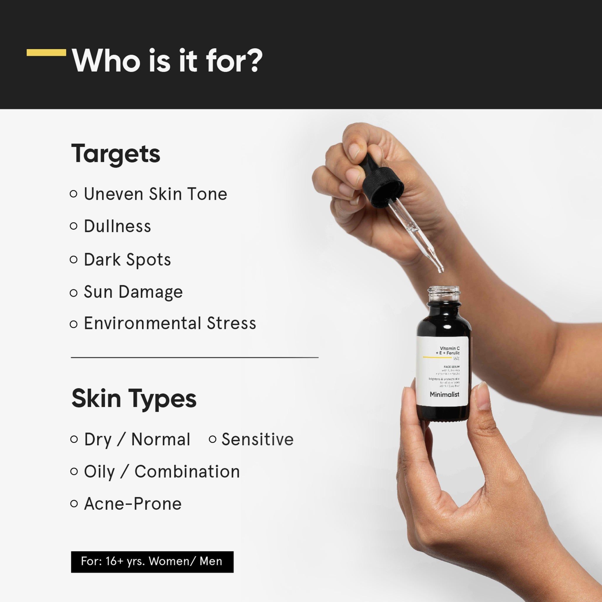 Minimalist Vitamin C + E + Ferulic 16% Face Serum