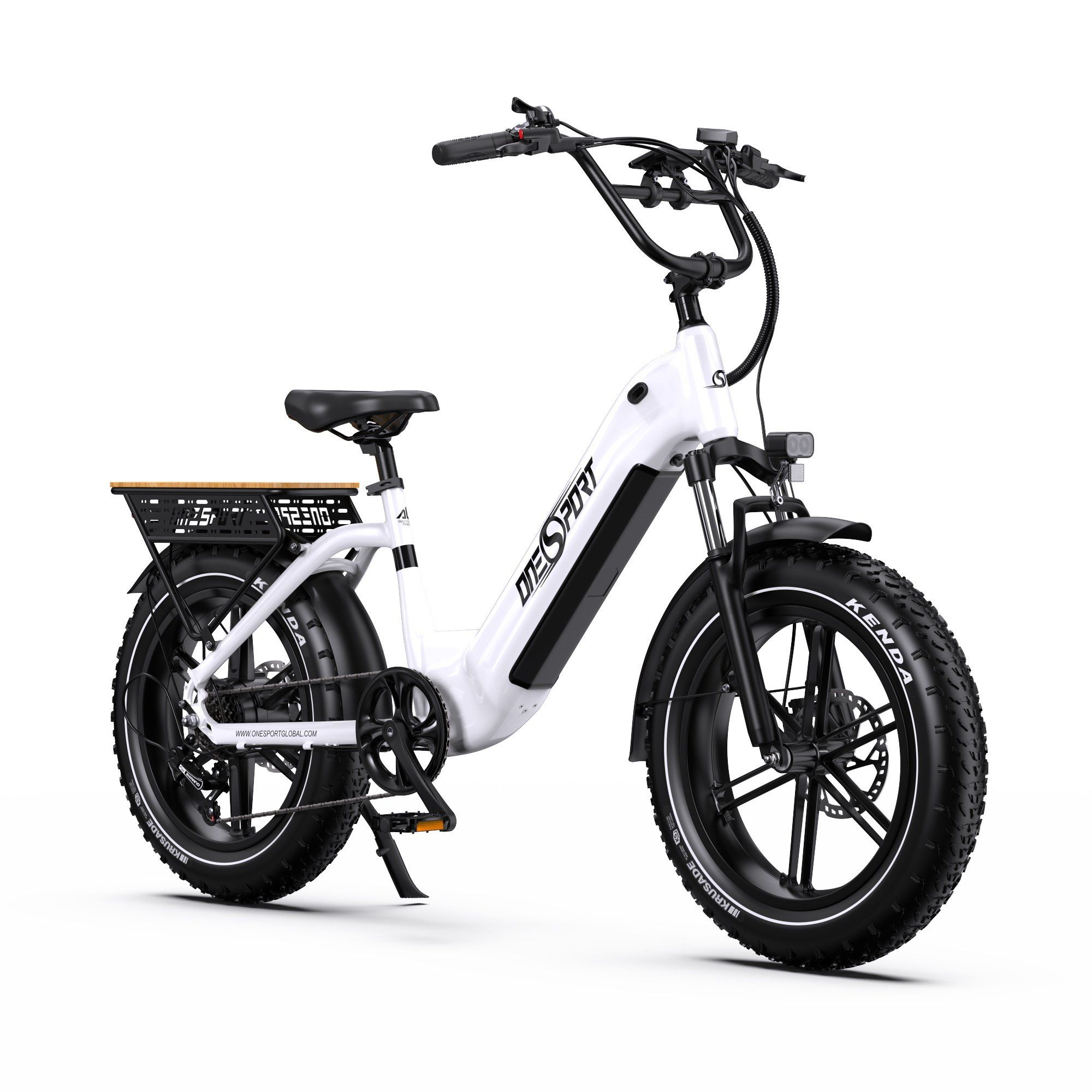 ONESPORT OT08 Vélo électrique tout-terrain - Moteur 500 W - Batterie 48 V 18 Ah