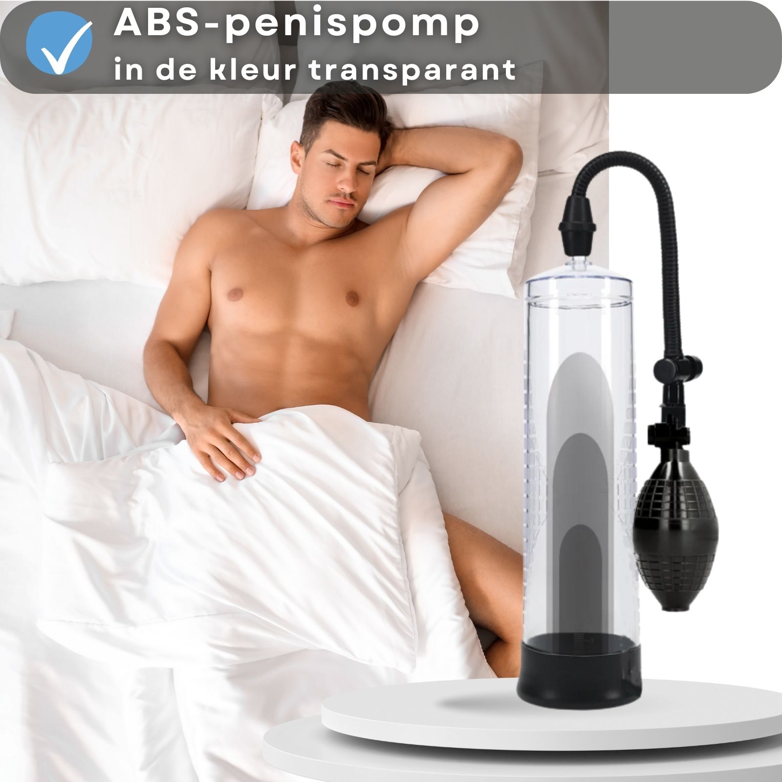 Lovelyness - Penispomp met pompbal - Transparant