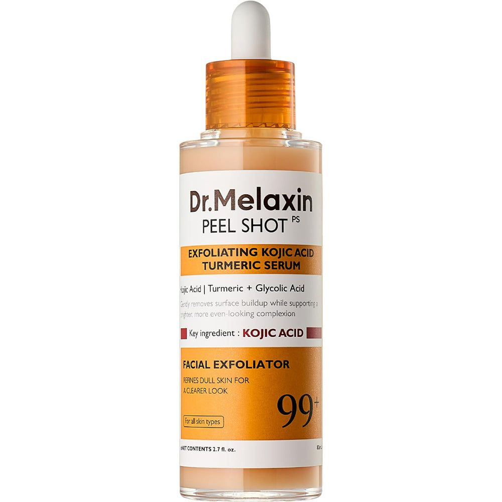 Dr. Melaxin Peel Shot serum: Gezichts exfoliant met kojic zuur en kurkuma voor alle huidtypen.