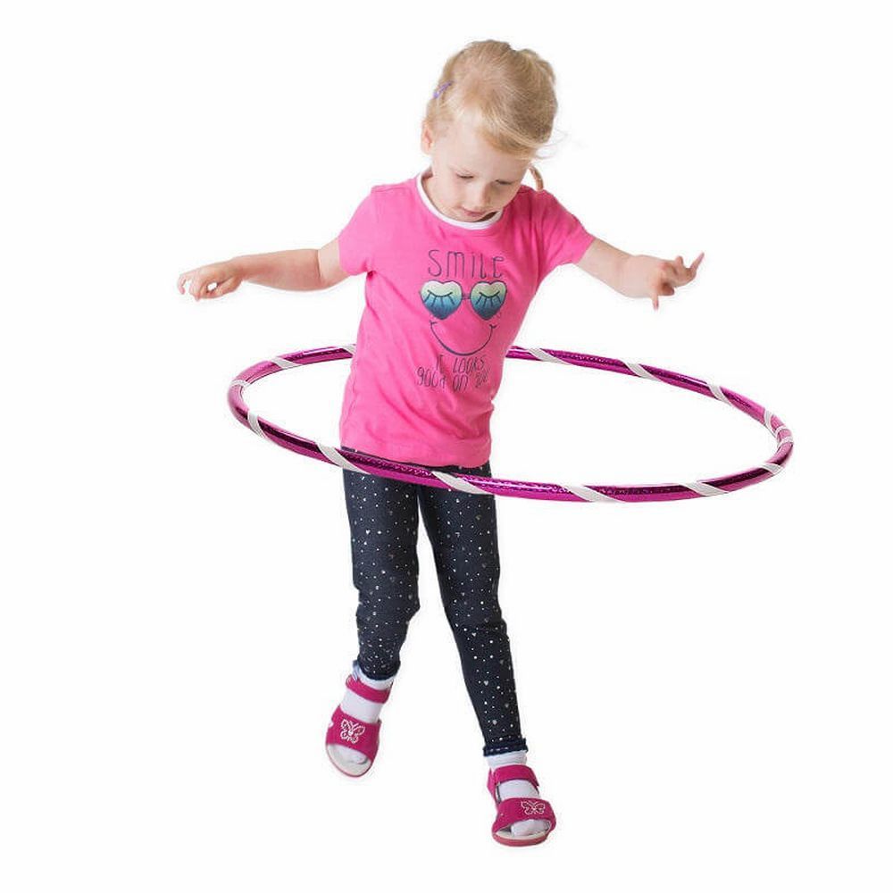 Hoopomania Funny kinderhoelahoep | Ø 60 cm | Roze-Wit