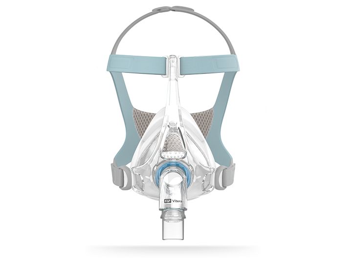 Masque nasal complet Fisher & Paykel Vitera CPAP, taille S, vue de face.