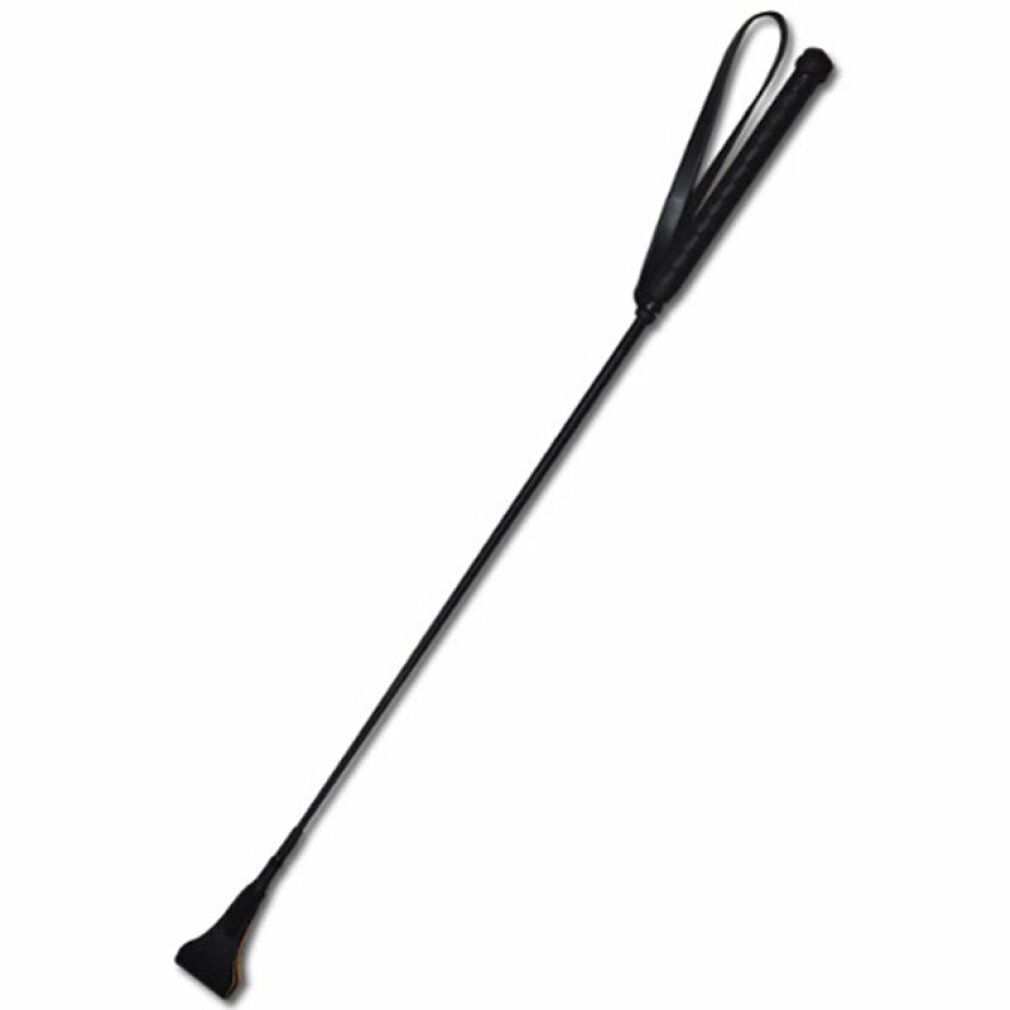 Cravache en cuir noir