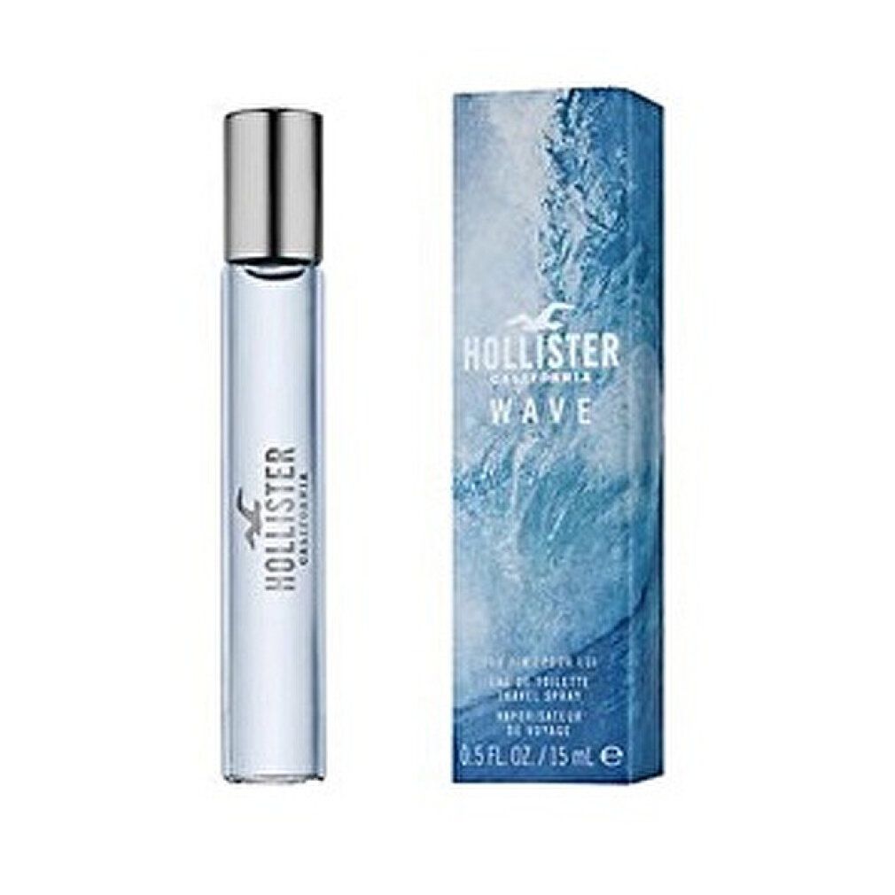 Flacon de voyage Hollister California Wave Eau De Toilette 15ml et boîte.