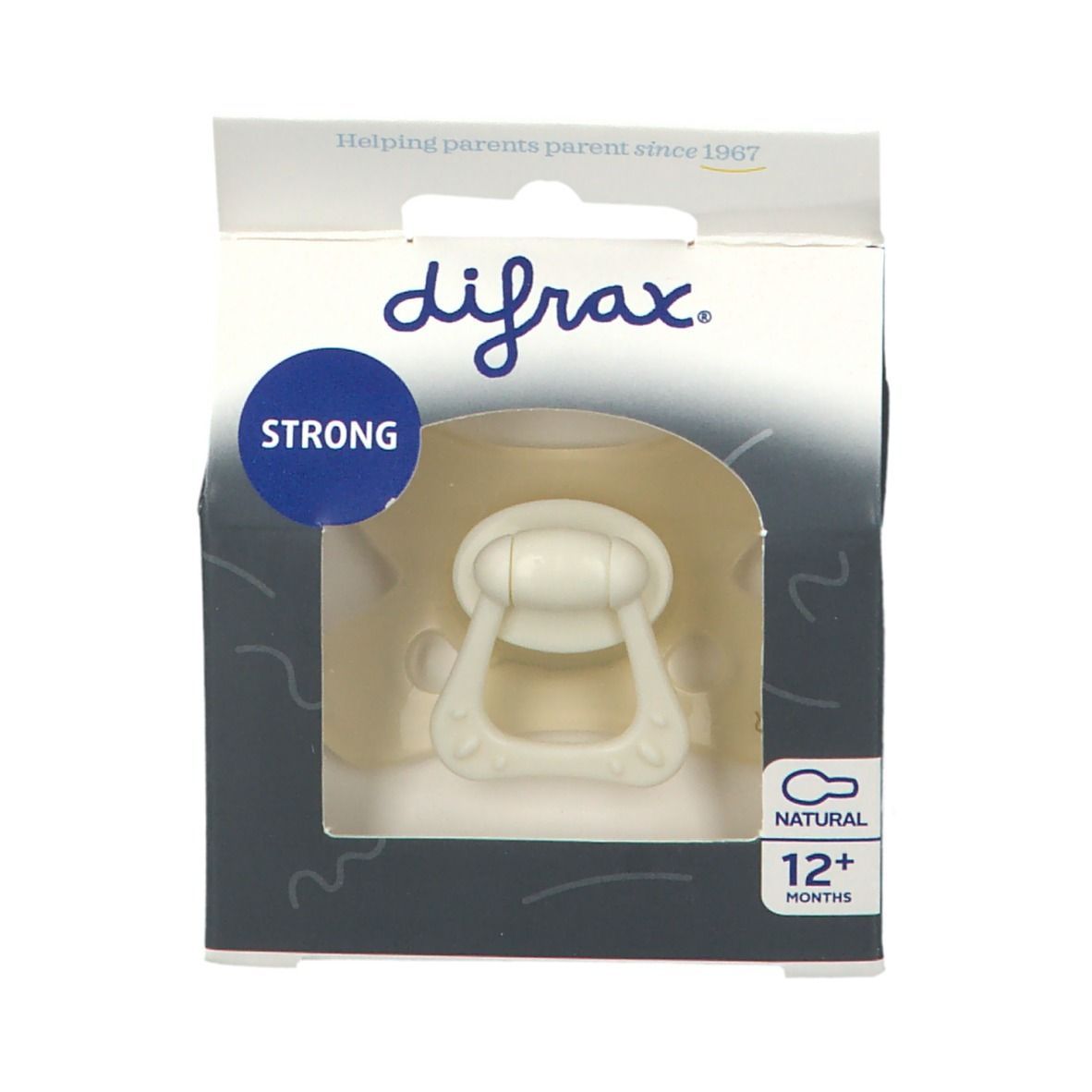 Difrax Fopspeen Natural Vanilla 12 Maanden+