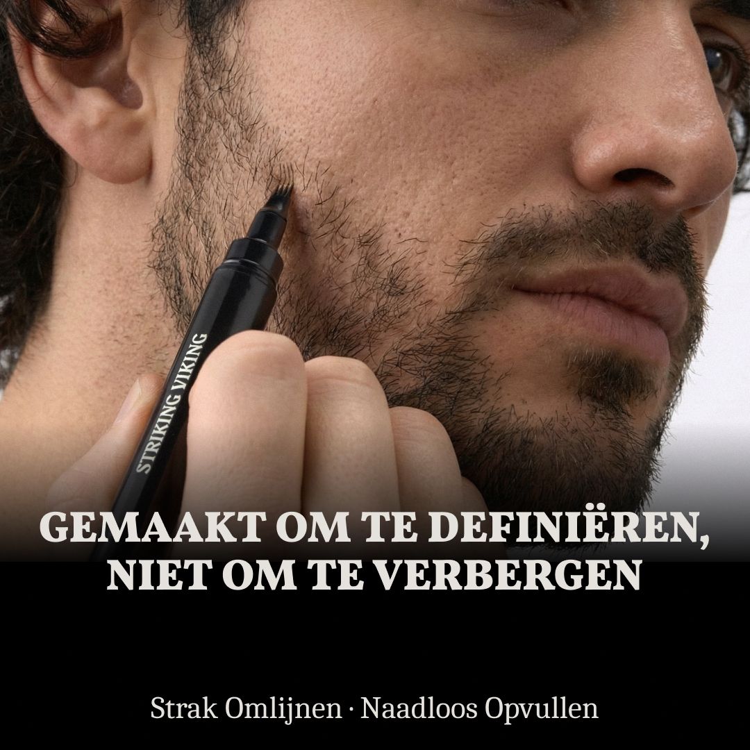 Man brengt baardstift aan om baardlijnen te definiëren.