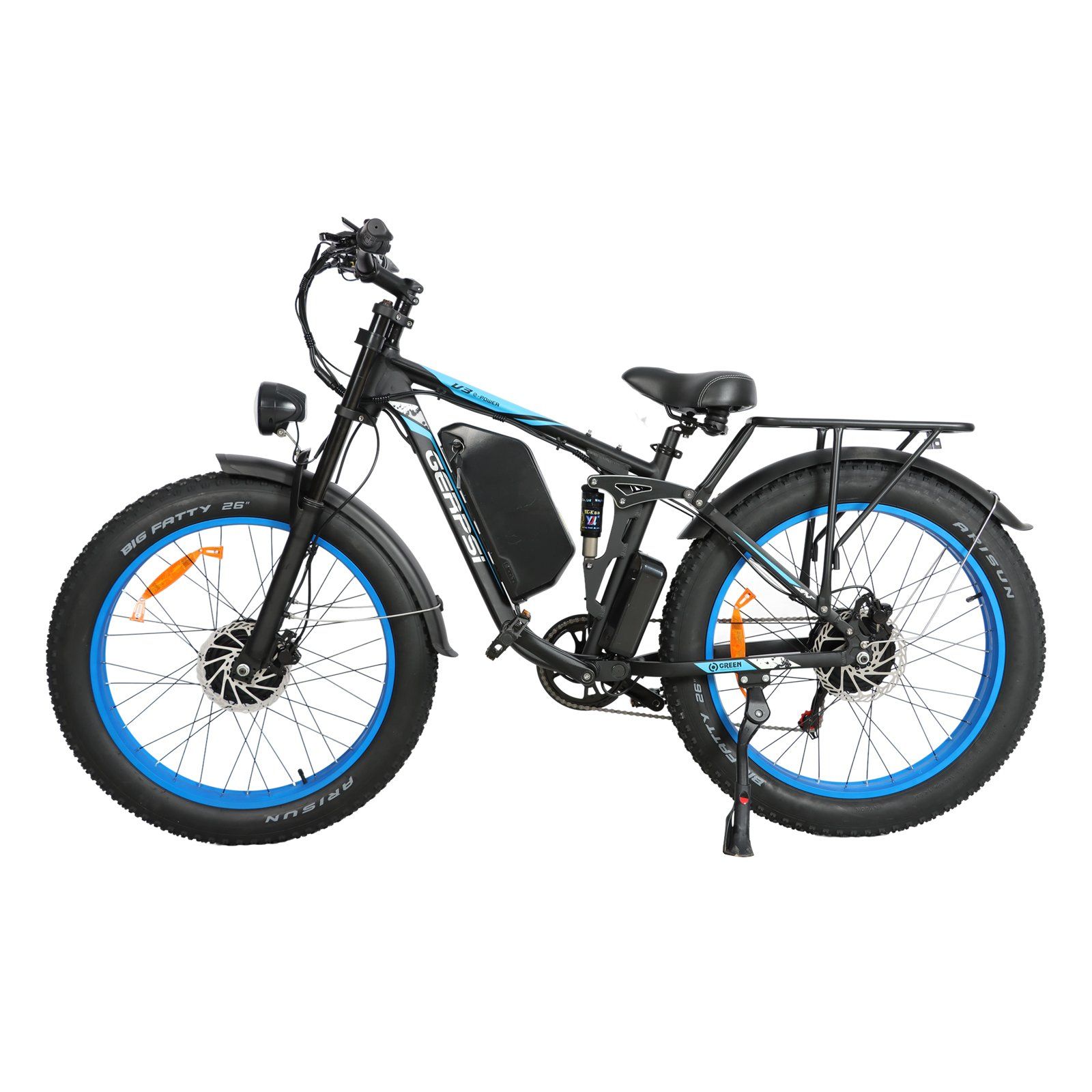 BAOLUJIE DP2603 Elektrische mountainbike, 52V 32Ah verwijderbare accu