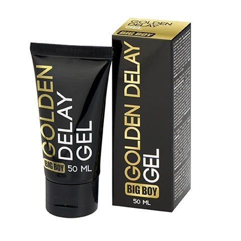 Tube et emballage du gel retardant BIG BOY Golden Delay, 50 ml.