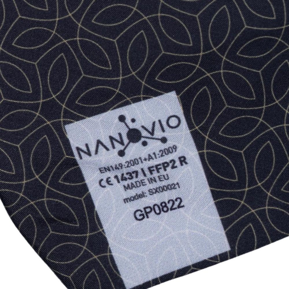 Nanovio FFP2 Maske réutilisable - Noir & Or