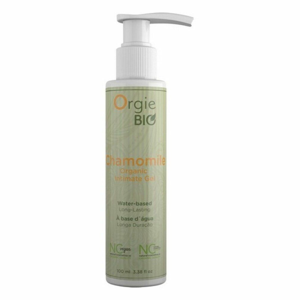 Bouteille de Gel Intime Bio à la Camomille Orgie avec pompe, 100ml.
