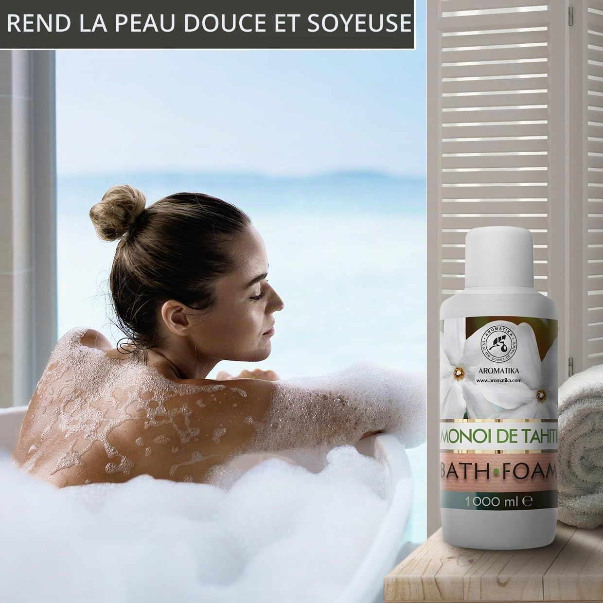 AROMATIKA Mousse de Bain Monoï de Tahiti