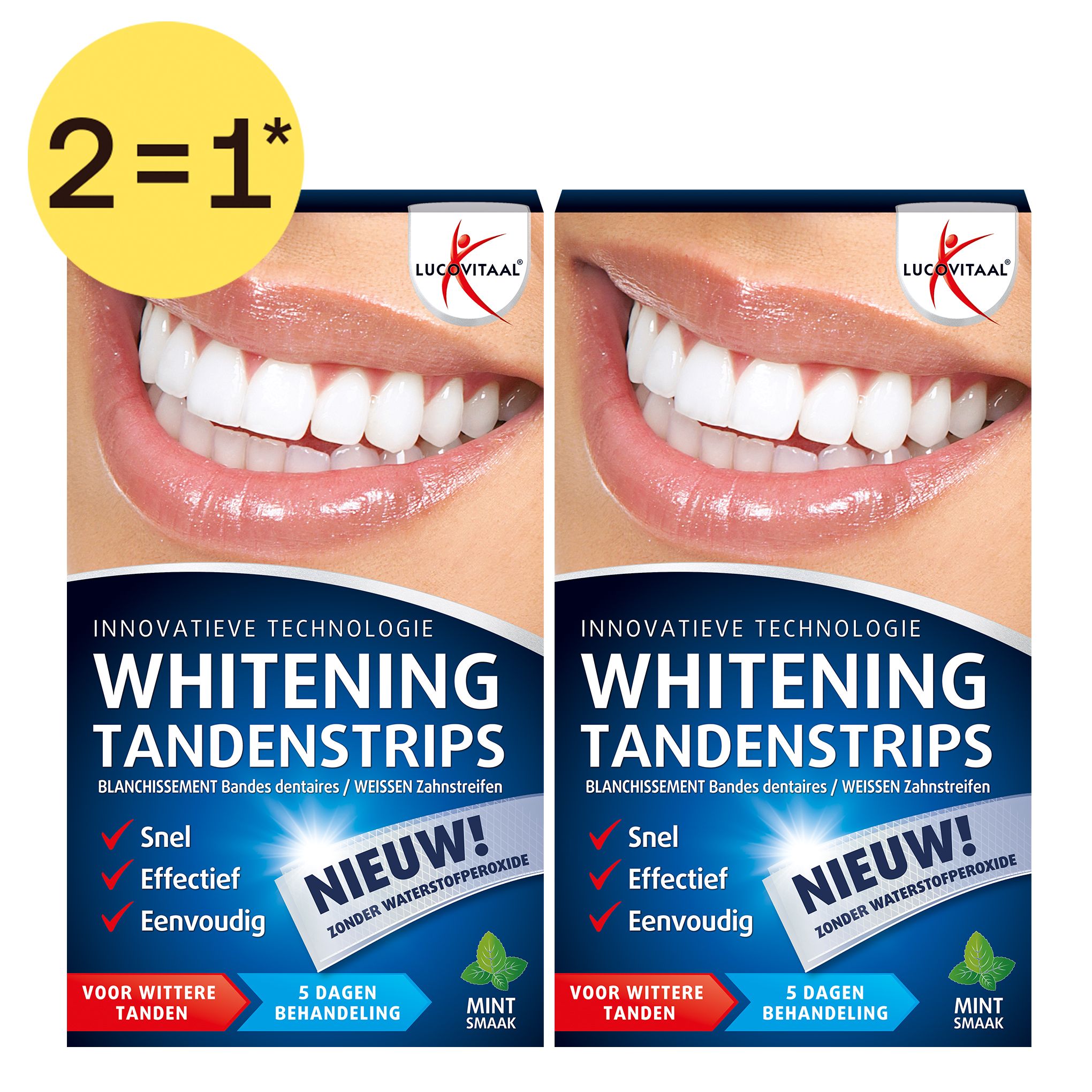 lucovitaal - Bandes de blanchiment des dents | 2=1*