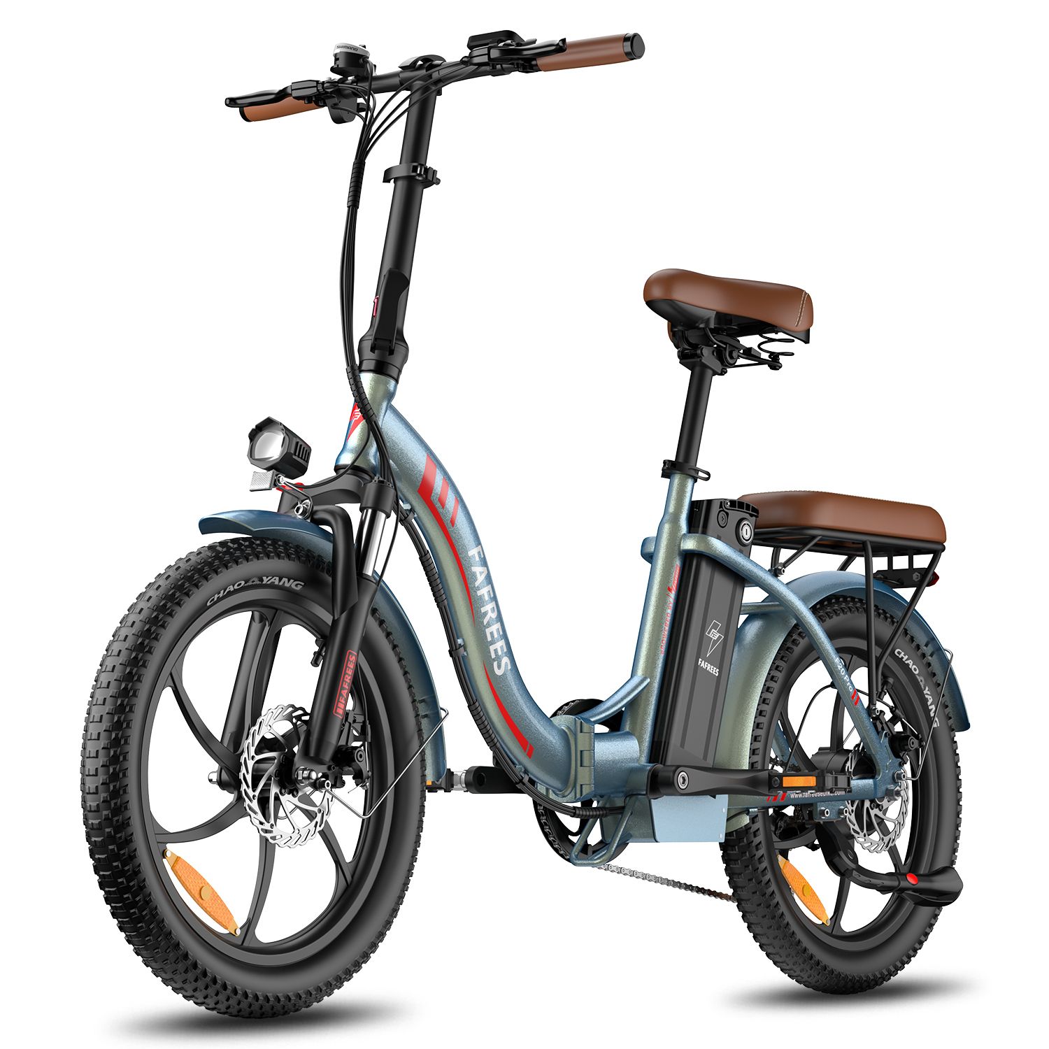 FAFREES F20 Pro Vélo électrique pliant avec batterie 20 Ah, pneus larges 20 pouces et 7 vitesses