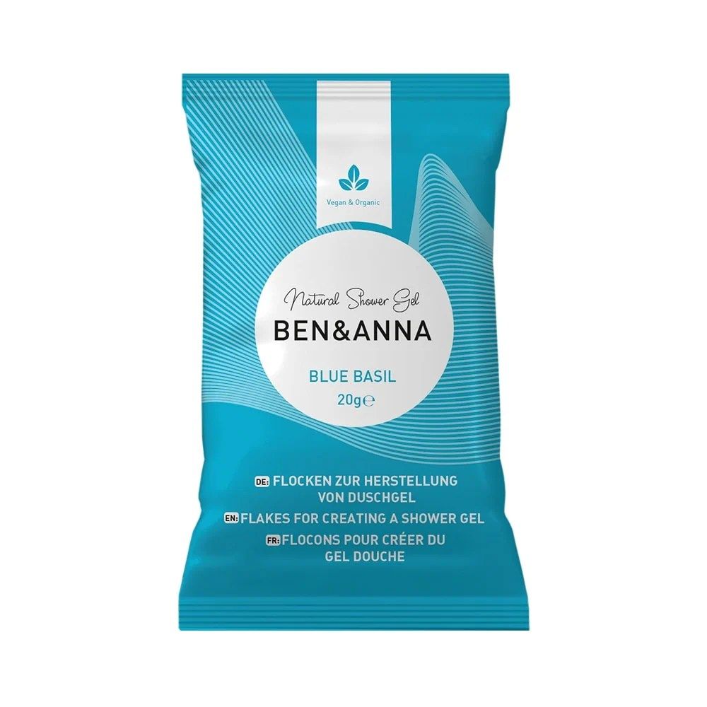 Ben & Anna - Flocons de gel douche - Basilic Bleu