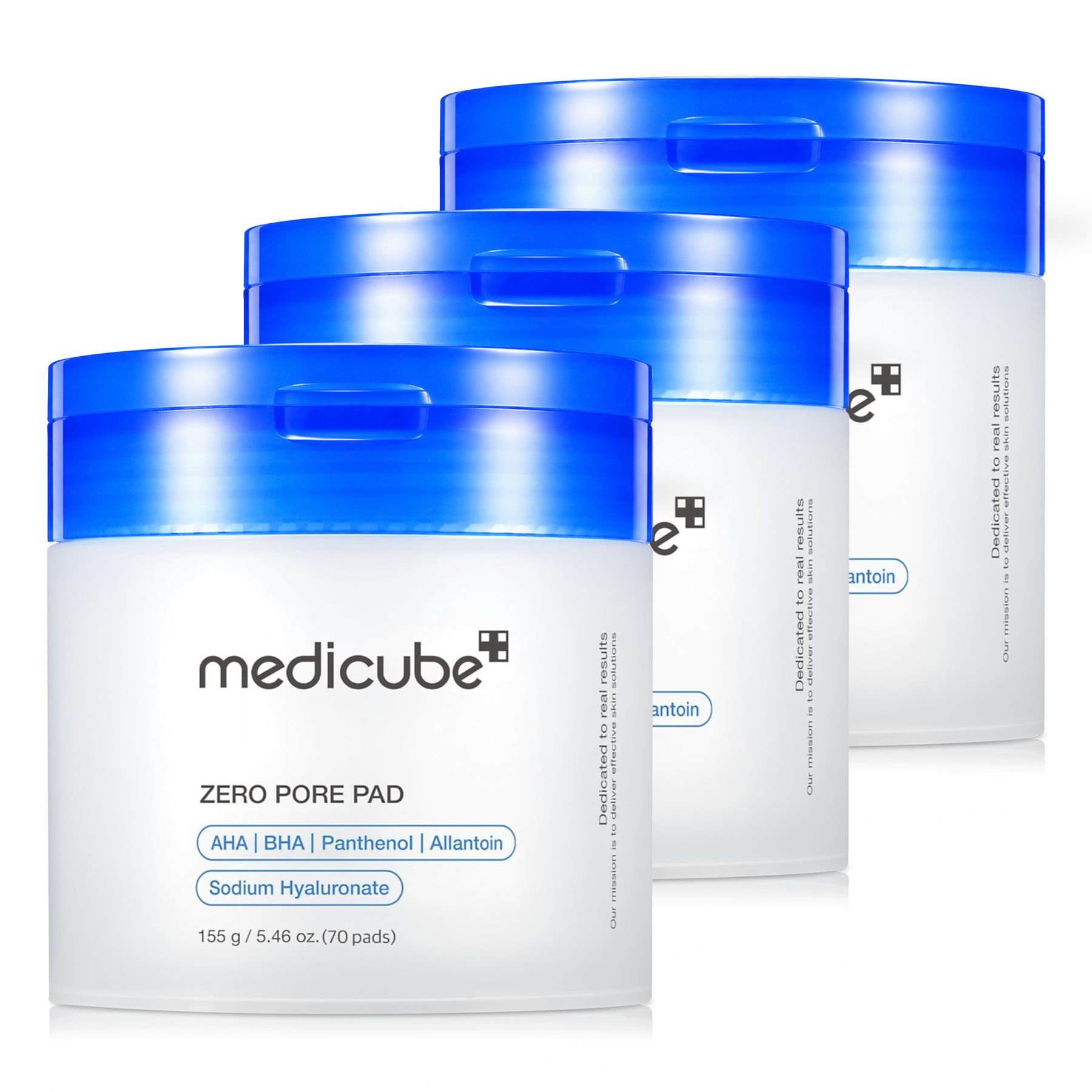 Medicube Zero Pore Pad Gezichtsreinigingstoner Dubbelzijdige reinigingspads AHA BHA