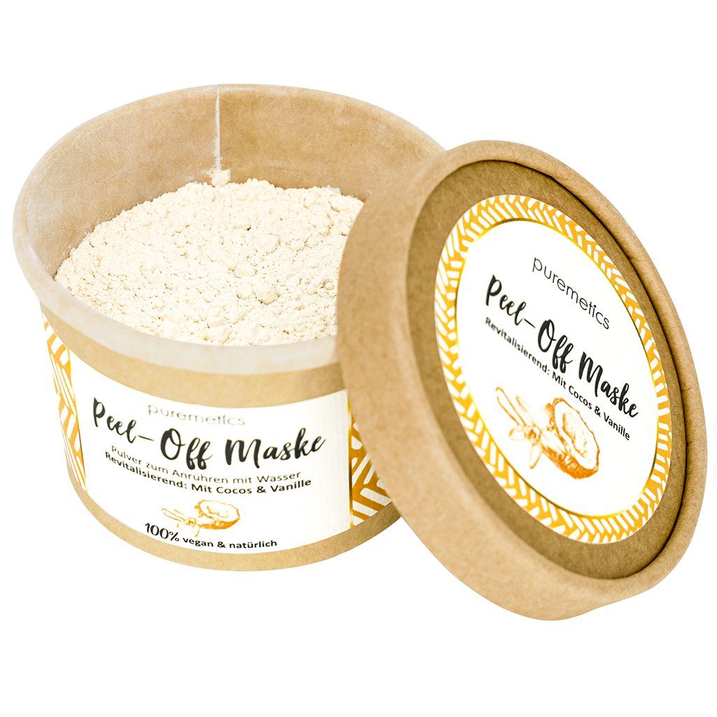puremetics - Masque Peel-Off "Revitalisant - À la Noix de Coco et à la Vanille"