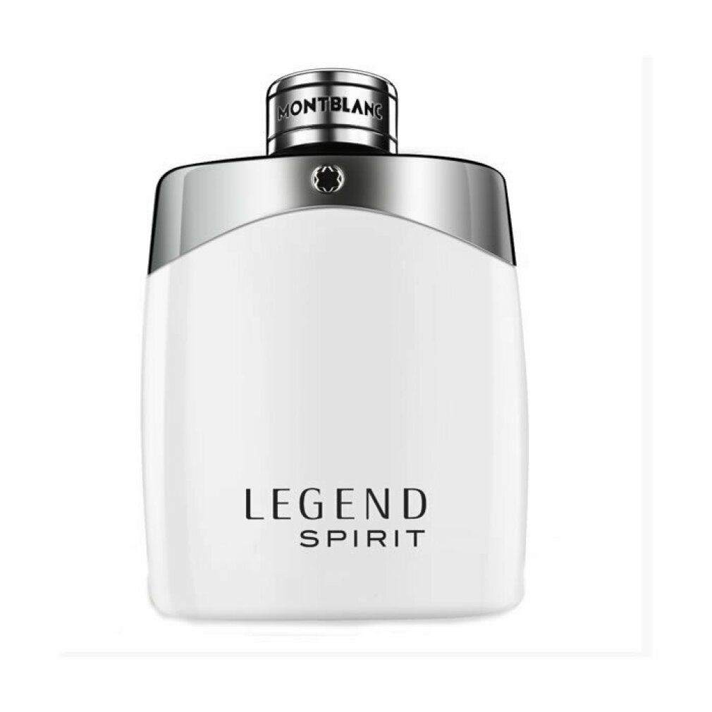 Flacon blanc d'Eau de Toilette avec détail argenté et bouchon argenté. Inscription 'LEGEND SPIRIT'.