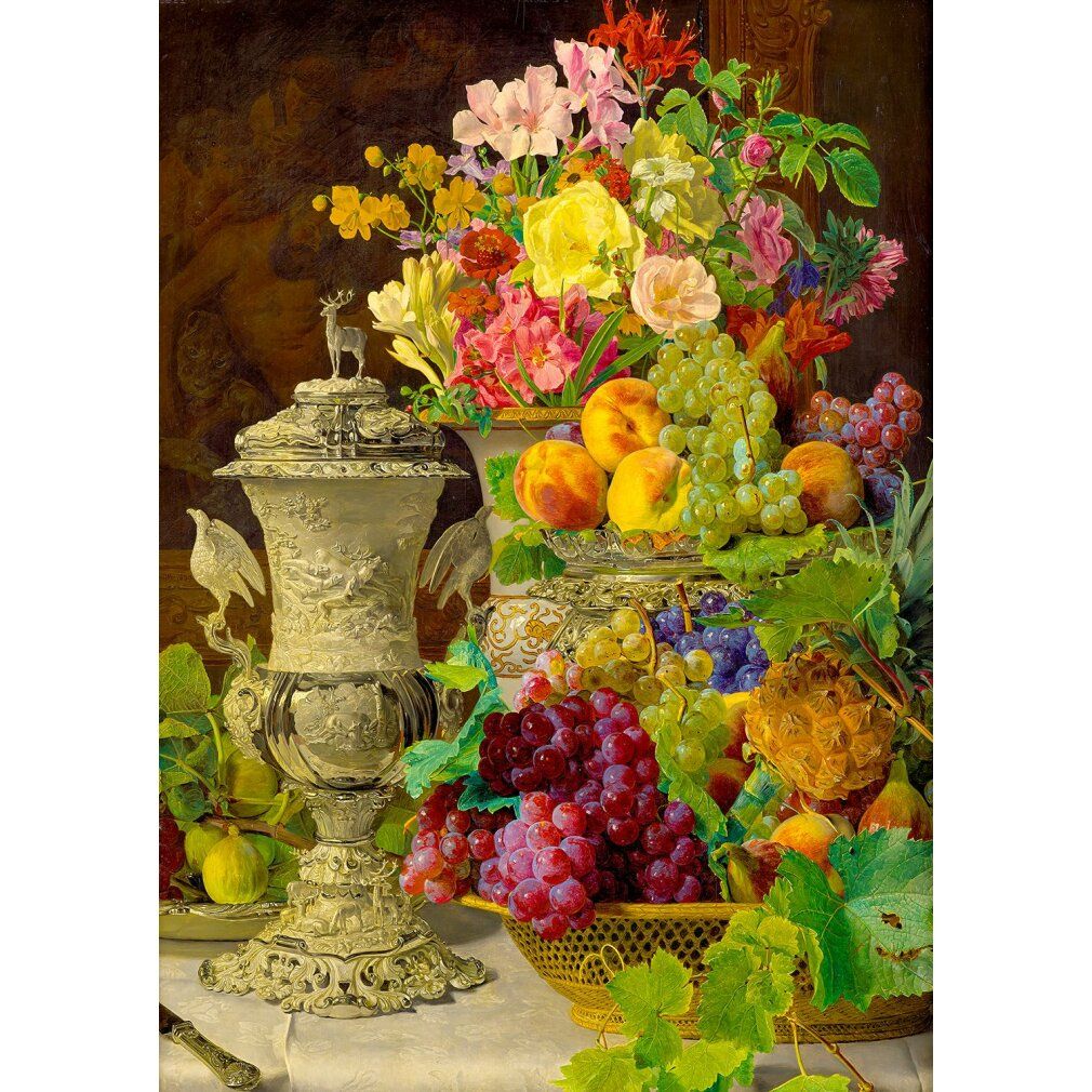 enjoy Puzzle Ferdinand Georg Waldmüller : Nature morte aux fruits 1000 pièces