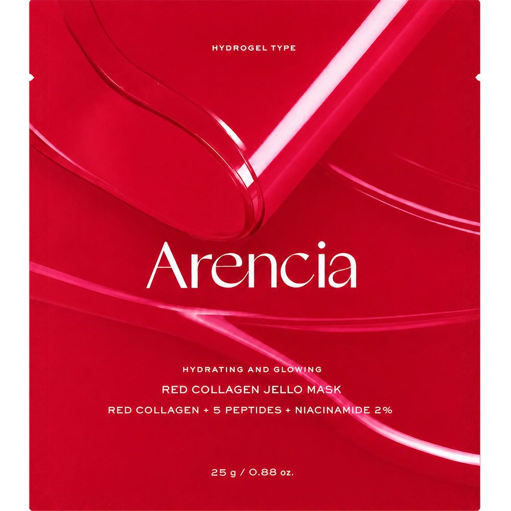 ARENCIA Rode Collageen Jelly Hydrogel Masker, rood, 25g.