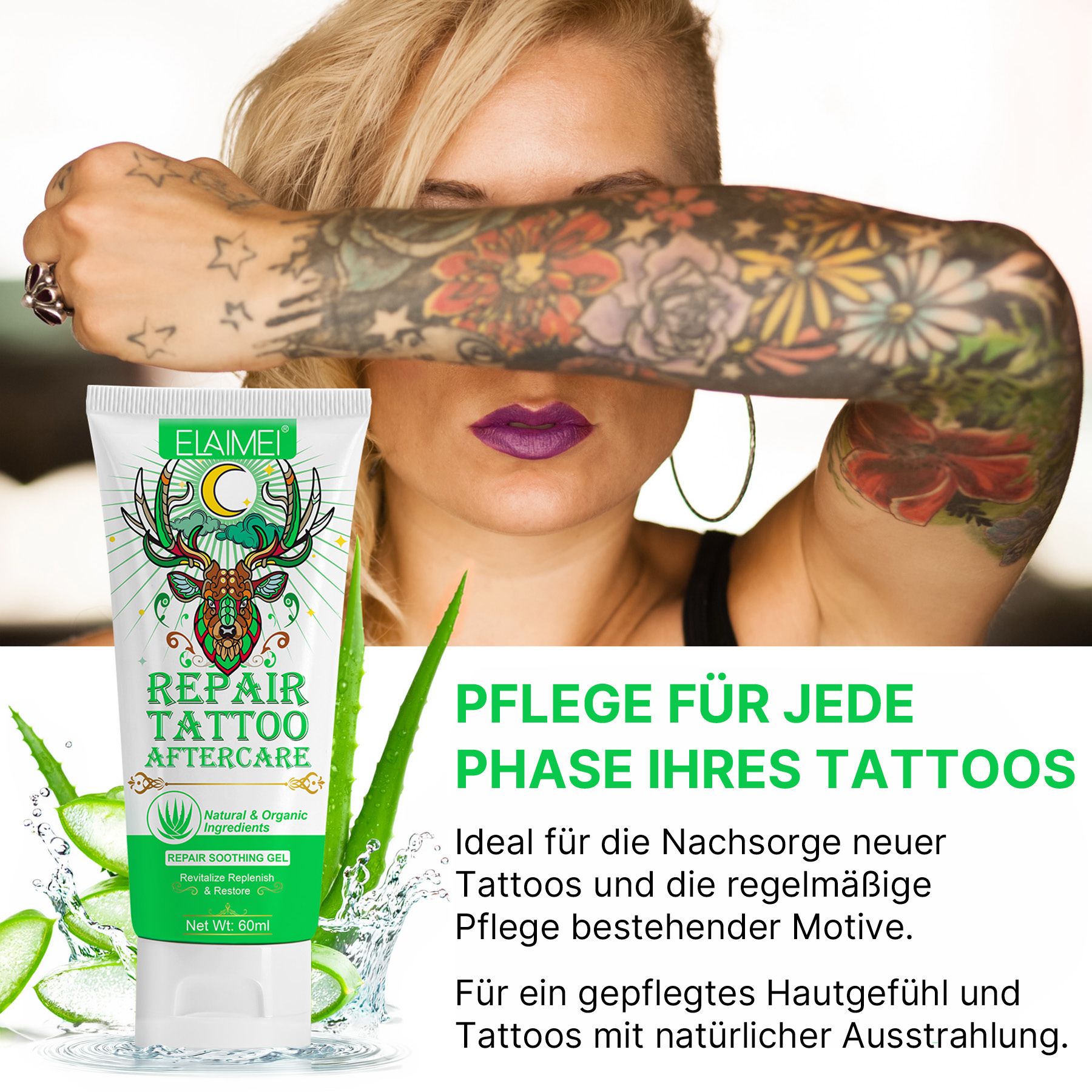 ALIVER Tattoo-crème voor nazorg van tatoeages