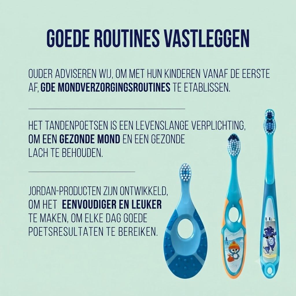 Drie kinder-tandenborstels in blauw- en turkooistinten met diverse handgrepen en dierenprints.