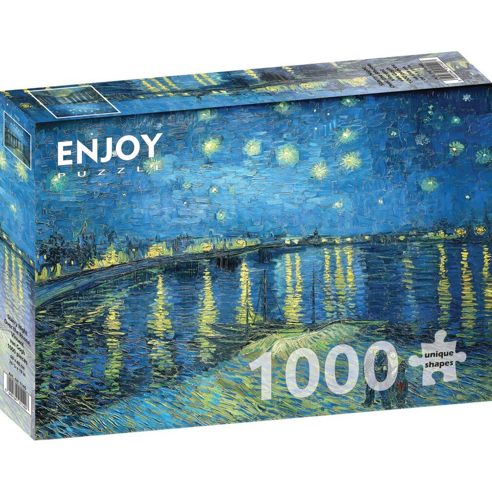 enjoy Puzzel Vincent Van Gogh: Sterrennacht boven de Rhône 1000 stuks