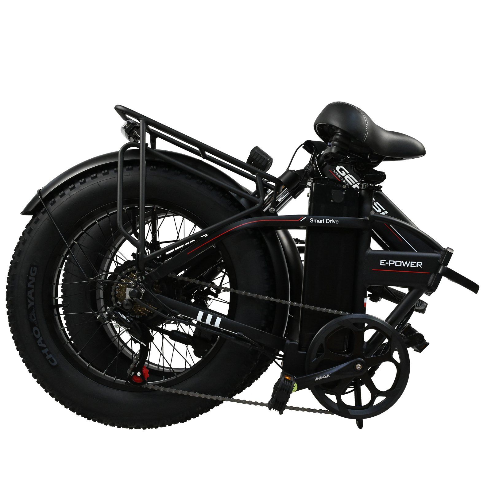 BAOLUJIE DZ2002 Elektrische fatbike voor volwassenen, 48V 16Ah verwijderbare accu