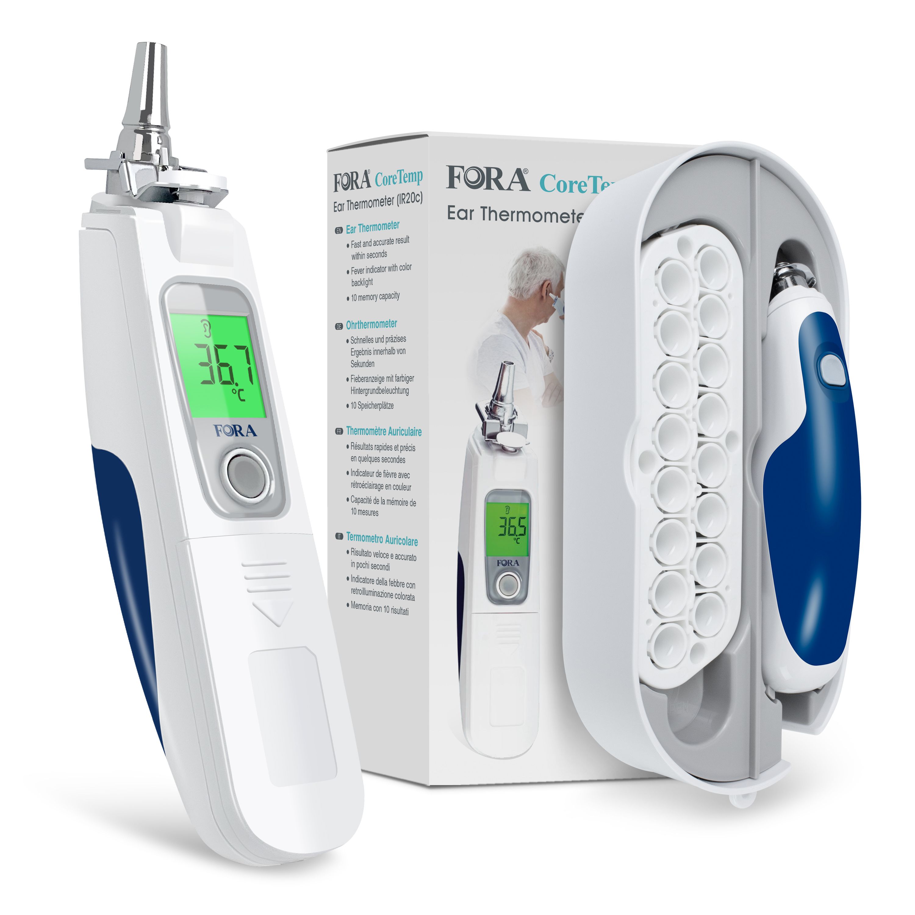 FORA IR20 Oorthermometer - IR20C - zonder Bluetooth