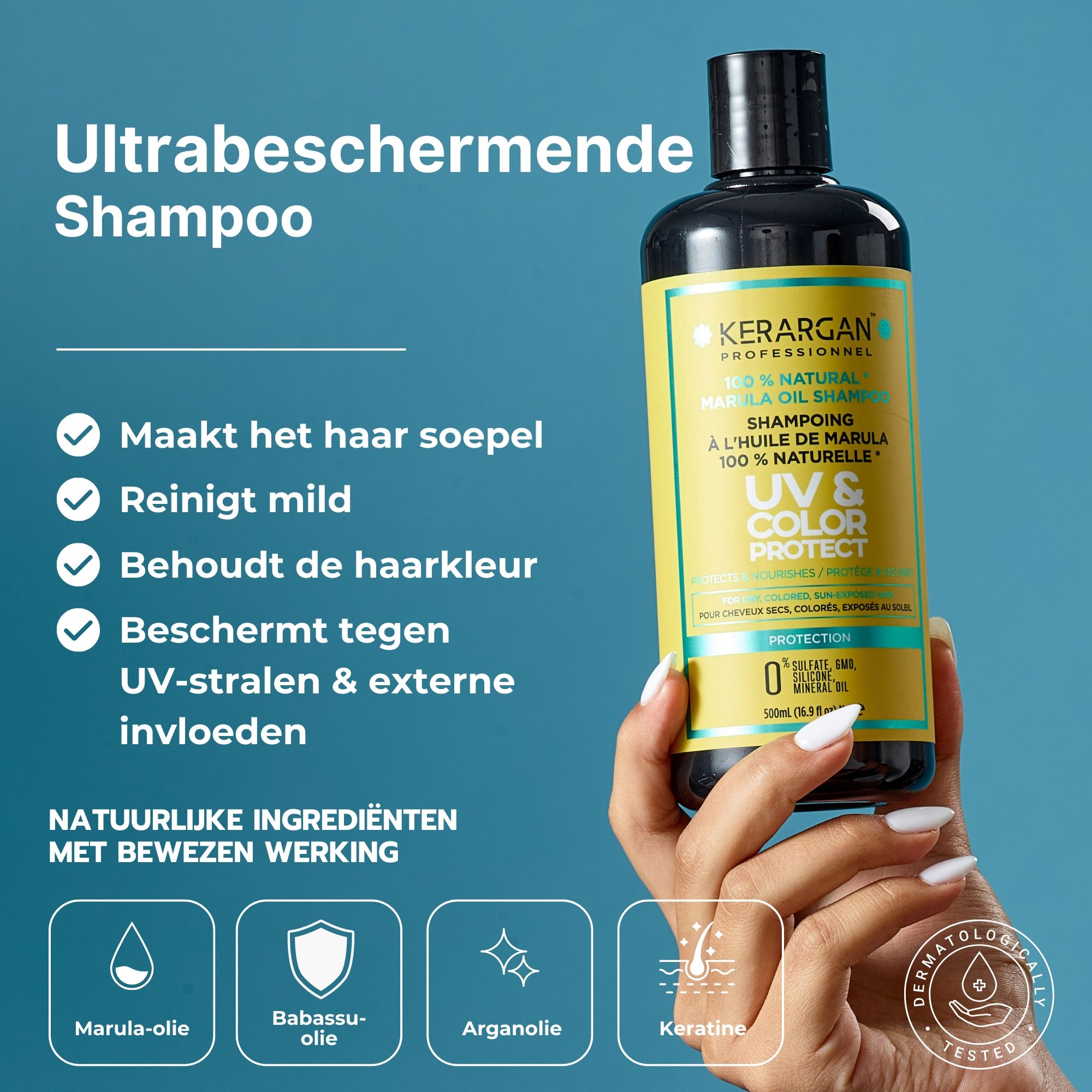 Kerargan - UV-bescherming Shampoo & Conditioner met Marula
