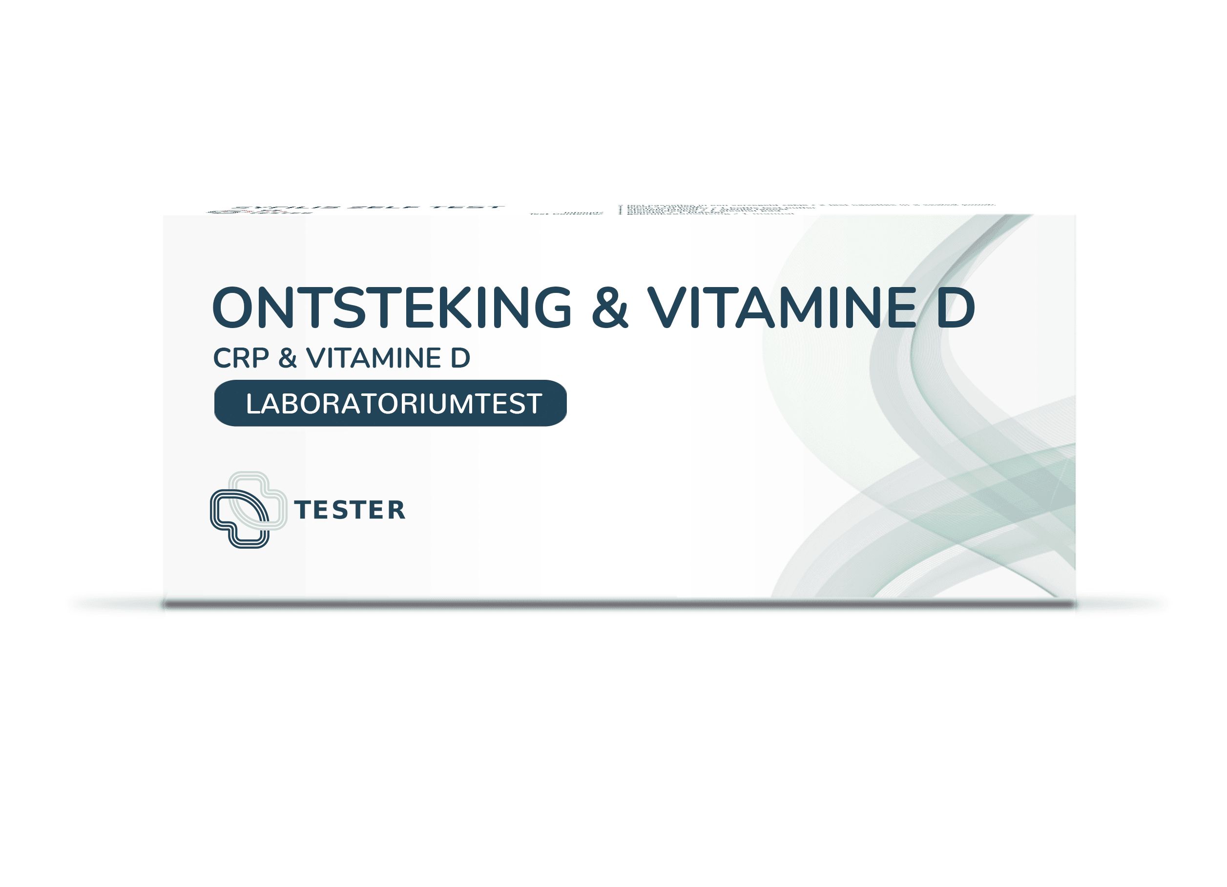 Emballage du test de laboratoire Inflammation & Vitamine D avec CRP & Vitamine D.