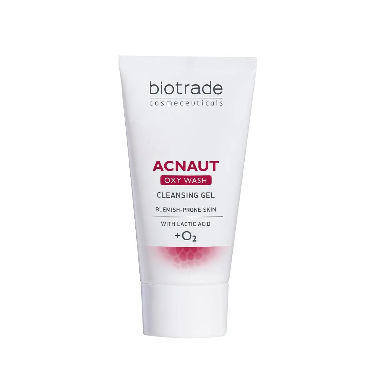 Biotrade Acnaut Oxy Wash Gel Nettoyant visage pour peaux à imperfections à l’acide lactique