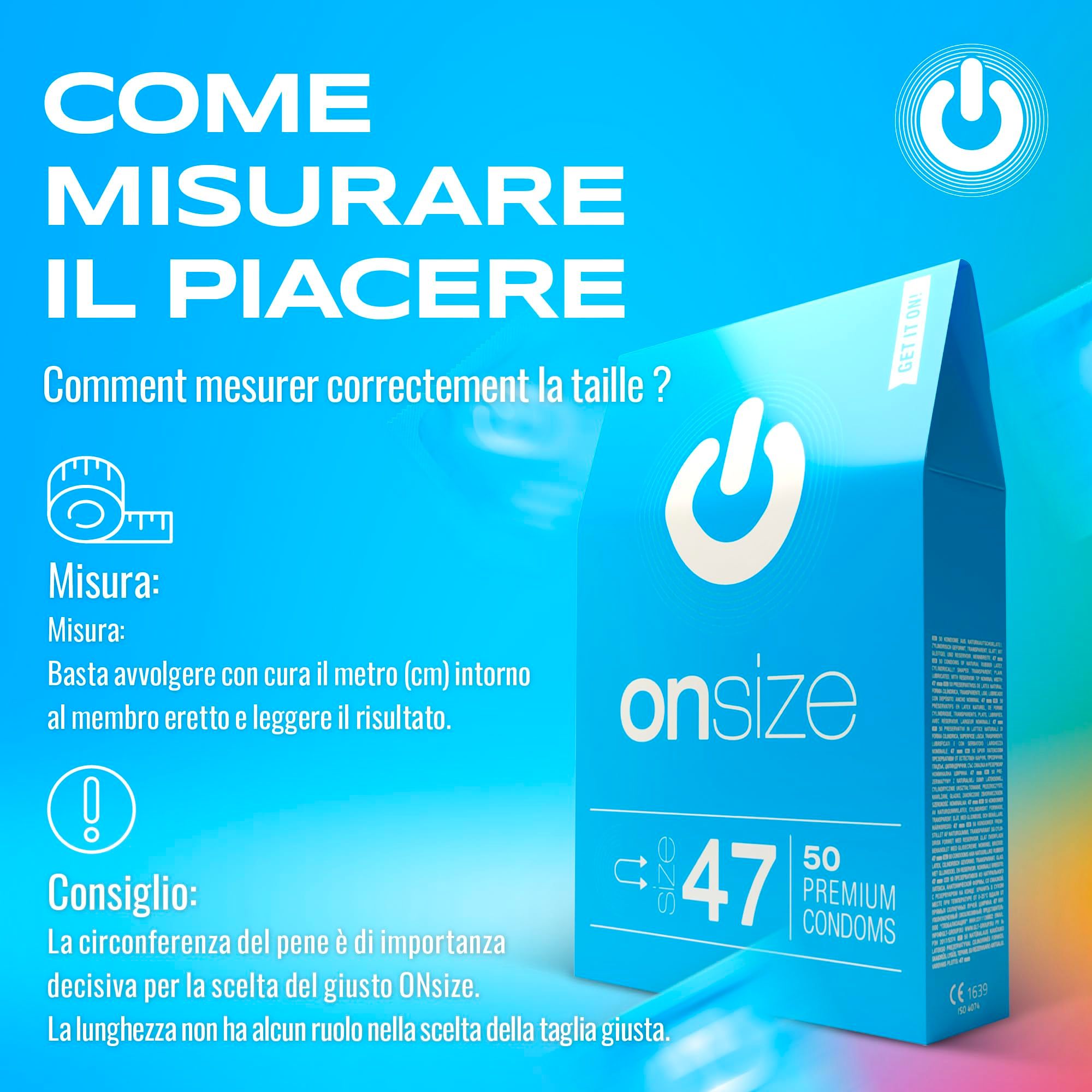 Instructions pour mesurer la circonférence du pénis pour la taille.