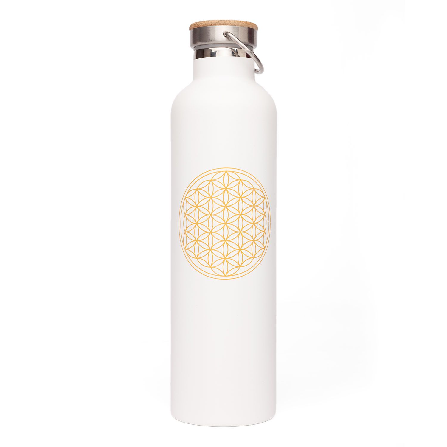 bodhi Bouteille isotherme 1l, acier inoxydable blanc