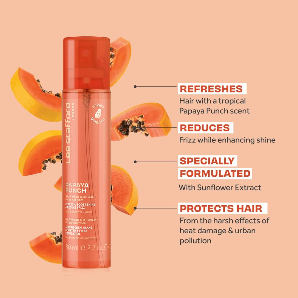 Lee Stafford Papaya Punch Hair Perfume Mist – Tropisch fruitig