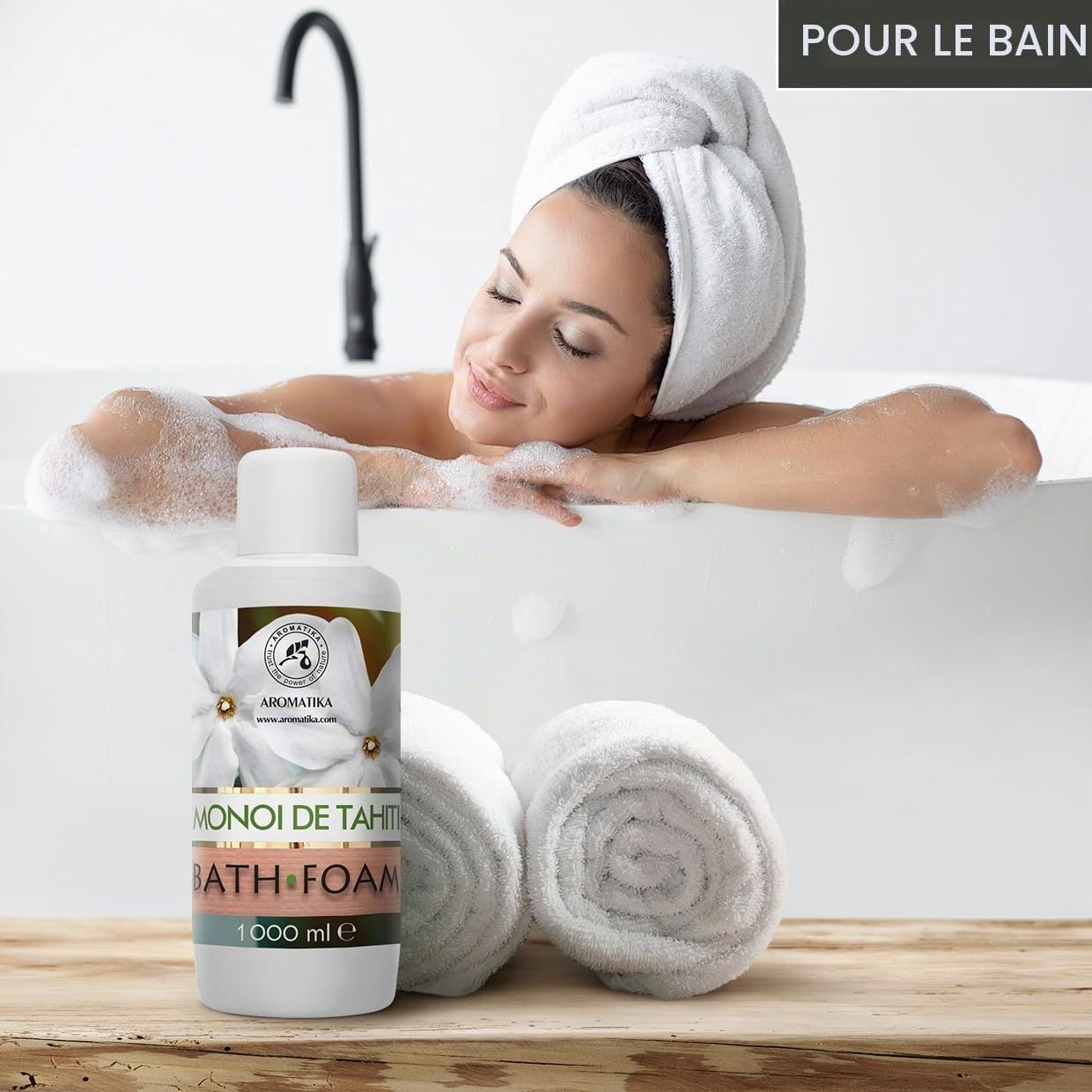 AROMATIKA Mousse de Bain Monoï de Tahiti