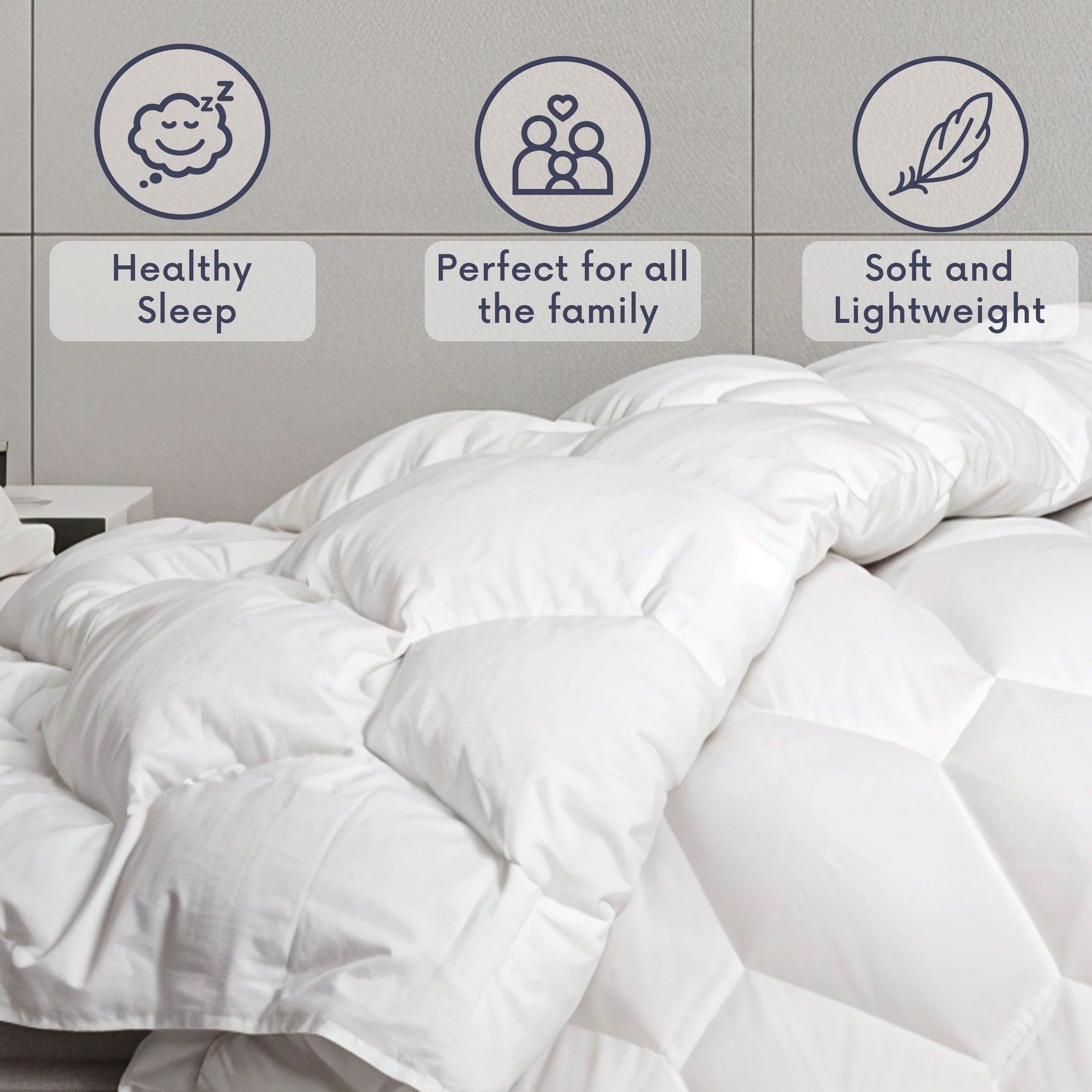 The White Stone Winterdekbed 200x220 cm 400 g | Warme en Zachte Soft-Vulling