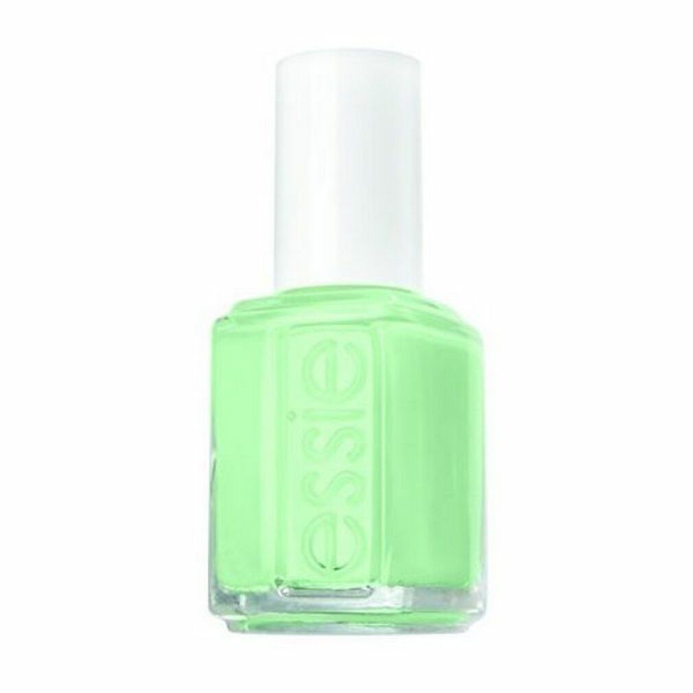Essie nagellakfles in licht mintgroen met witte dop.