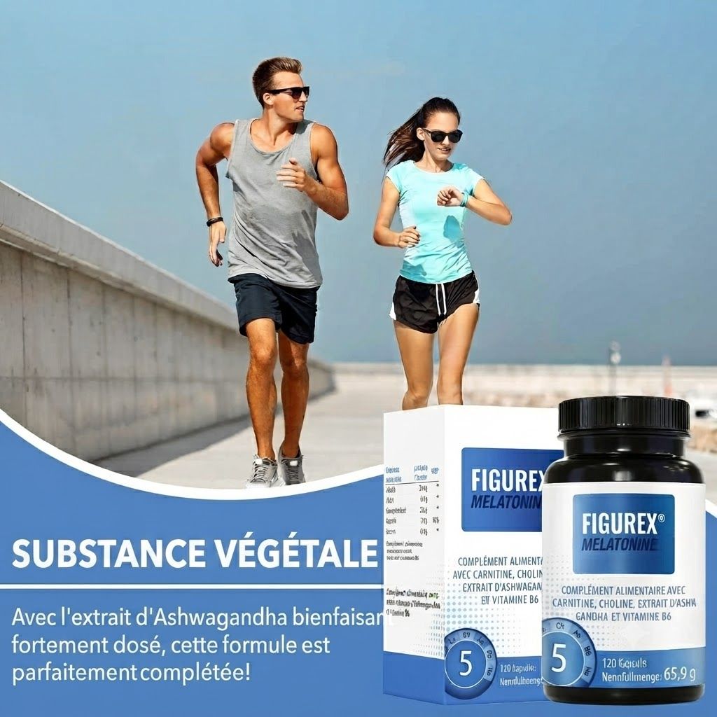 Une bouteille de Figurex Melatonine, 120 gélules, 65,9g.
